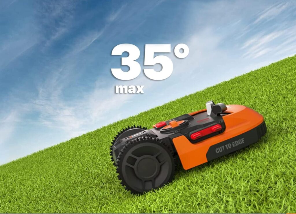 terreno inclinado robot cortacésped
