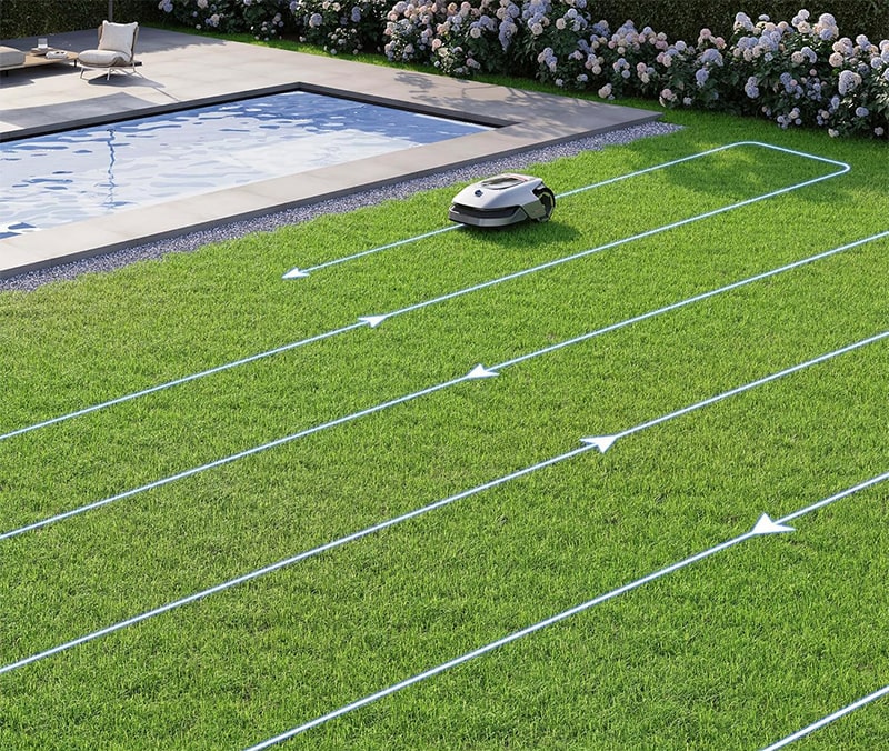 Dreame RoboticMower A1 Mejor Robot Cortacésped Sin Cable Perimetral ruta u