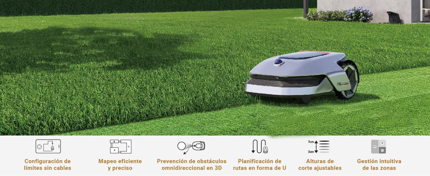 Dreame RoboticMower A1 Robot Cortacésped Sin Cable Perimetral