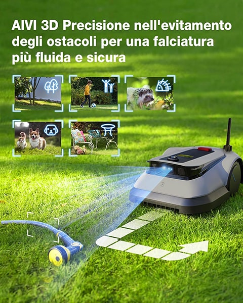 robot cortacésped Inalámbrico ECOVACS Goat G1-800 detección